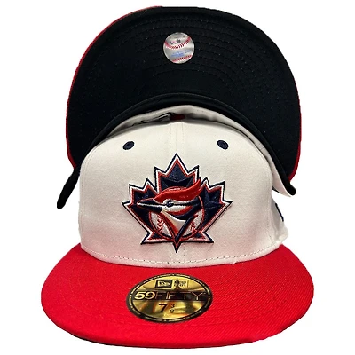 Toronto Blue Jays Chrome Two Tone 25th Anniversary Patch Black UV New Era 59FIFTY Fitted Hat