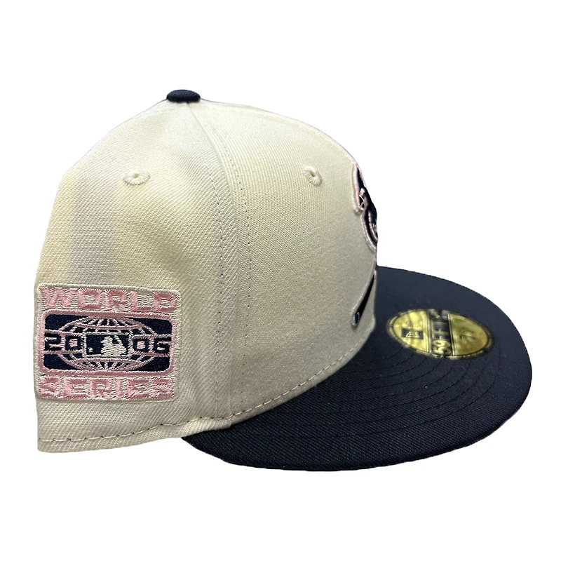 St. Louis Cardinals Two Tone 2006 World Series Patch Pink UV New Era 59FIFTY Fitted Hat