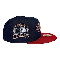 Texas Rangers Navy Two Tone Final Season Patch Green UV New Era 59FIFTY Fitted Hat