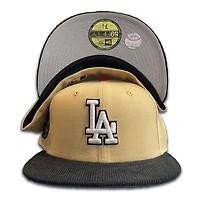 Los Angeles Dodgers Vegas Gold Cord Bill 50th Anniversary Patch Gray UV 59FIFTY Fitted Hat