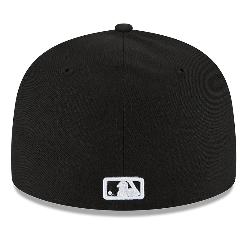 New York Yankees Black and White Basic Era 59FIFTY Fitted Hat