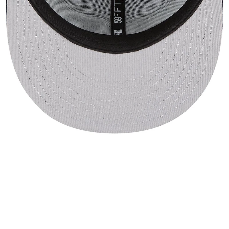 New York Yankees Black and White Basic Era 59FIFTY Fitted Hat
