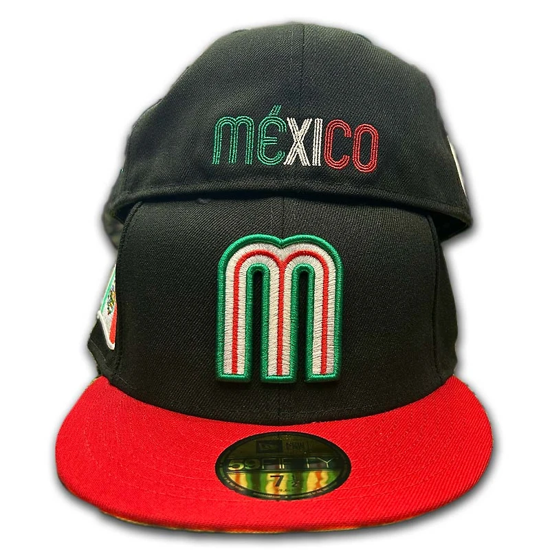 Mexico Black Red Green New Era 59FIFTY Fitted Hat