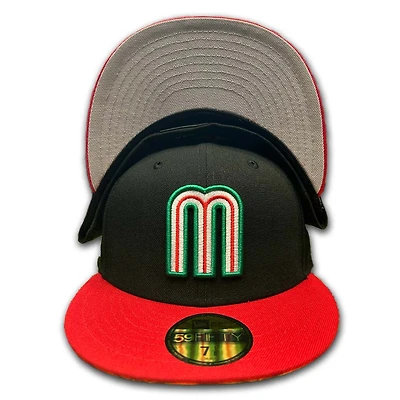 Mexico Black Red Green New Era 59FIFTY Fitted Hat