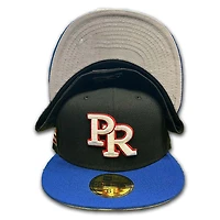 Puerto Rico Black Royal Two Tone Gray UV New Era 59FIFTY Fitted Hat