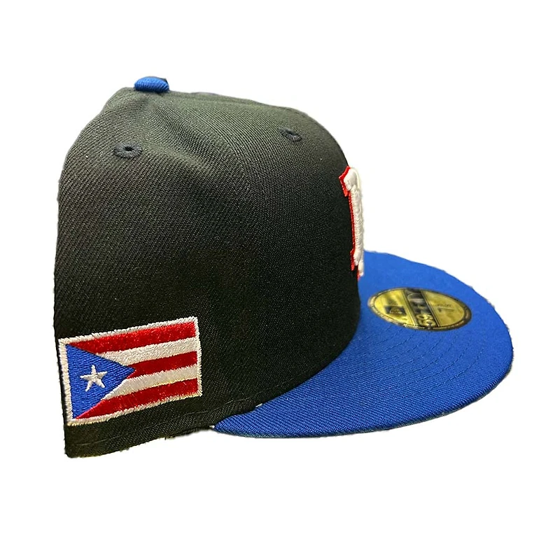 Puerto Rico Black Royal Two Tone Gray UV New Era 59FIFTY Fitted Hat