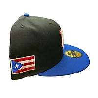 Puerto Rico Black Royal Two Tone Gray UV New Era 59FIFTY Fitted Hat