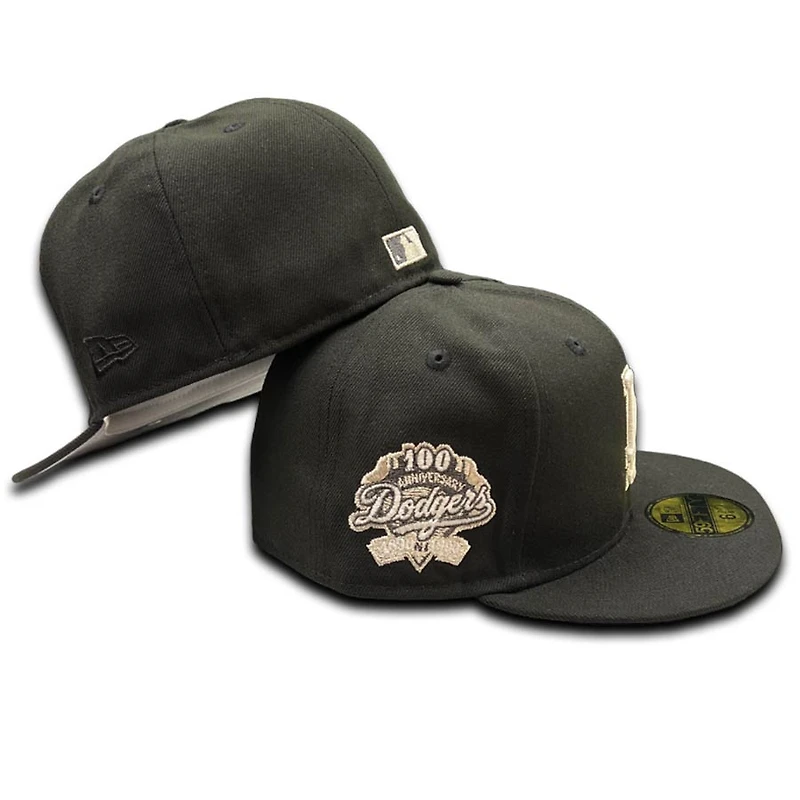 Los Angeles Dodgers Just Another Day 100th Patch Gray UV 59FIFTY Fitted Hat