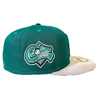 Kinston Indians Green Two Tone Carolina League Patch UV New Era 59FIFTY Fitted Hat