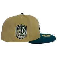 Oakland Athletics Two Tone 50 Years Patch Gray UV New Era 59FIFTY Fitted Hat
