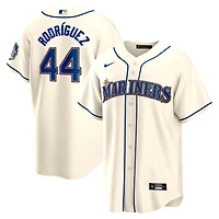Seattle Mariners Julio Rodriguez Cream Alternate 2023 ASG Patch Nike Jersey