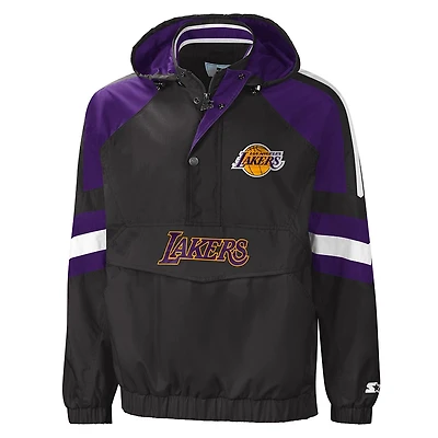 Los Angeles Lakers Black Purple Starter Half Zip Up Jacket