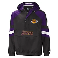 Los Angeles Lakers Black Purple Starter Half Zip Up Jacket