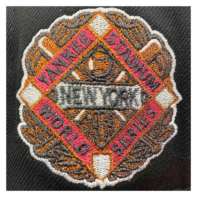 New York Yankees Black and Magenta Groceries Pack 1939 World Series Patch Peach UV Era 59Fifty Fitted Hat