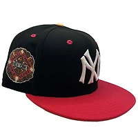 New York Yankees Black and Magenta Groceries Pack 1939 World Series Patch Peach UV Era 59Fifty Fitted Hat
