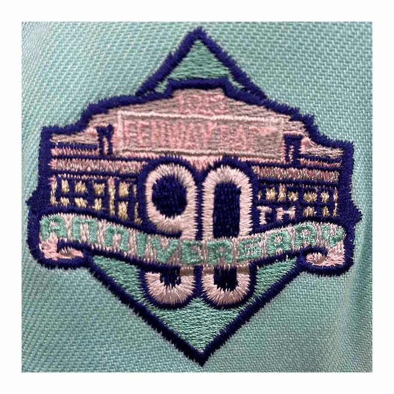 Boston Red Sox Mint and Canary Yellow Groceries Pack 90th Annivesary Patch Pink UV New Era 59Fifty Fitted Hat