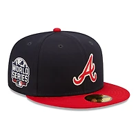 Atlanta Braves Letterman Collection Gray UV 59FIFTY Fitted Hat