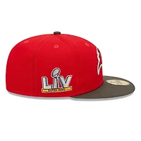 Tampa Bay Buccaneers Letterman Collection Gray UV 59FIFTY Fitted Hat