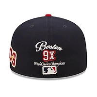 Boston Red Sox Letterman Collection Gray UV 59FIFTY Fitted Hat