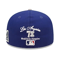 Los Angeles Dodgers Letterman Collection Gray UV 59FIFTY Fitted Hat
