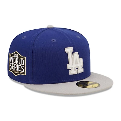 Los Angeles Dodgers Letterman Collection Gray UV 59FIFTY Fitted Hat
