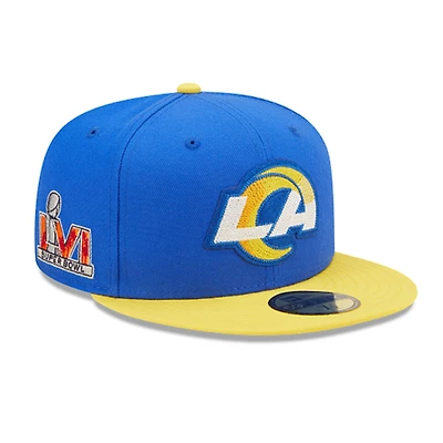 Los Angeles Rams Letterman Collection Gray UV 59FIFTY Fitted Hat