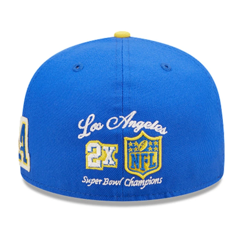 Los Angeles Rams Letterman Collection Gray UV 59FIFTY Fitted Hat
