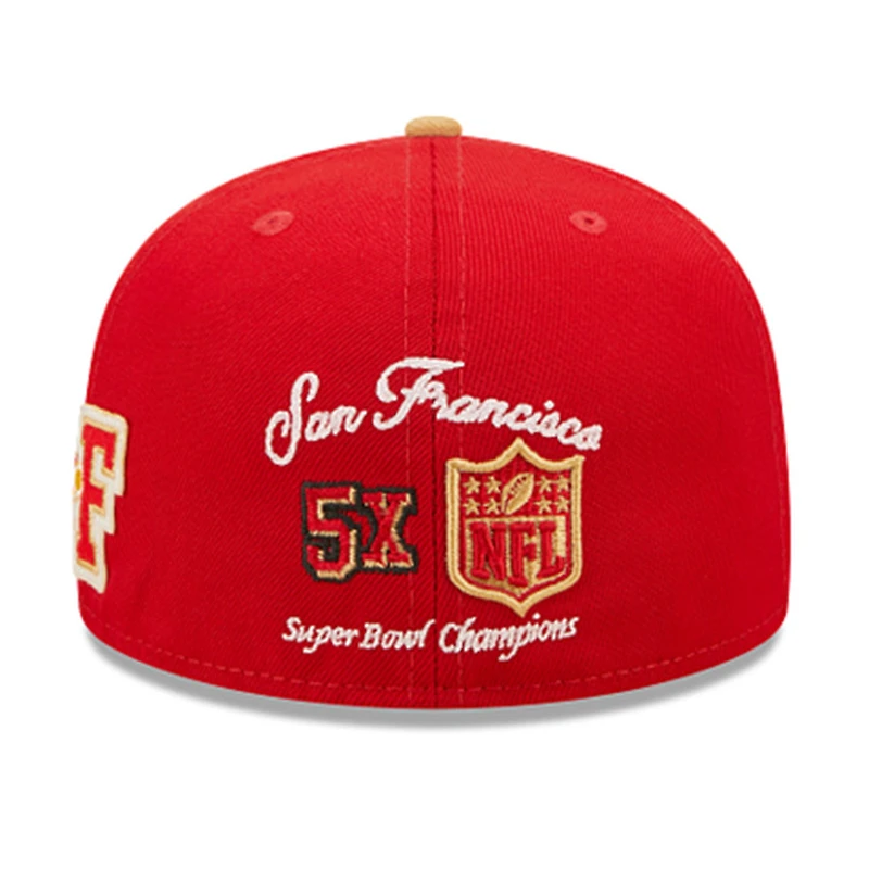 San Francisco 49ers Letterman Collection Gray UV 59FIFTY Fitted Hat