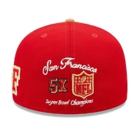 San Francisco 49ers Letterman Collection Gray UV 59FIFTY Fitted Hat