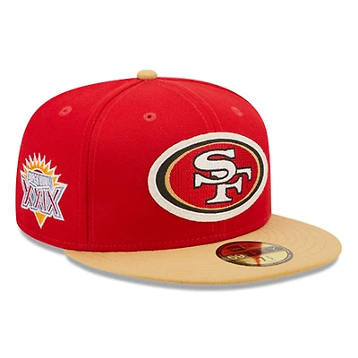 San Francisco 49ers Letterman Collection Gray UV 59FIFTY Fitted Hat