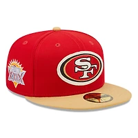 San Francisco 49ers Letterman Collection Gray UV 59FIFTY Fitted Hat