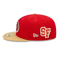 San Francisco 49ers Letterman Collection Gray UV 59FIFTY Fitted Hat