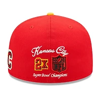 Kansas City Chiefs Letterman Collection Gray UV 59FIFTY Fitted Hat
