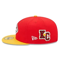 Kansas City Chiefs Letterman Collection Gray UV 59FIFTY Fitted Hat