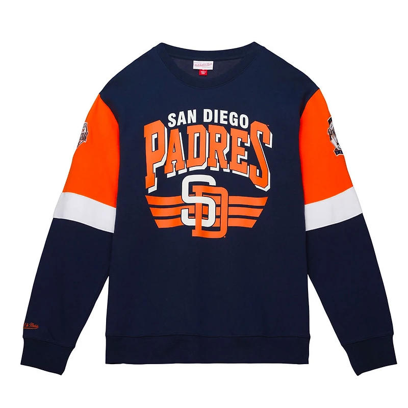 San Diego Padres Mitchell & Ness All Over Crew 3.0 Sweatshirt