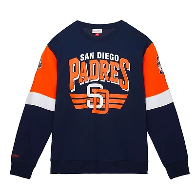 San Diego Padres Mitchell & Ness All Over Crew 3.0 Sweatshirt