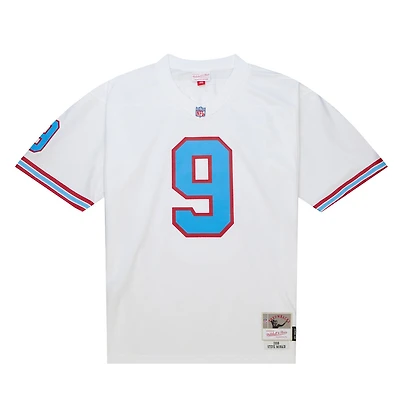 Tennessee Oilers Steve Mcnair 1998 Mitchell & Ness White Legacy Jersey