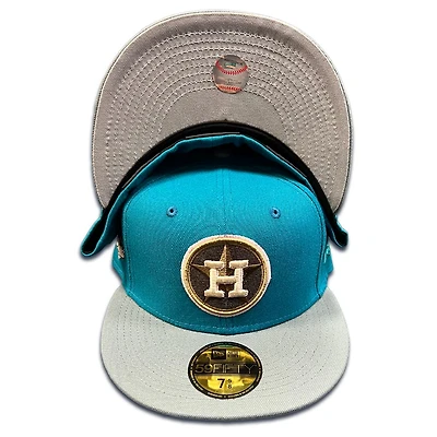 Houston Astros Teal Waters Two Tone Minute Maid Park Patch Gray UV 59FIFTY Fitted Hat