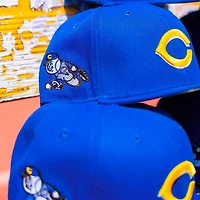 Cincinnati Reds Royal Blue Running Man Shaw Gray UV 59FIFTY Fitted Hat