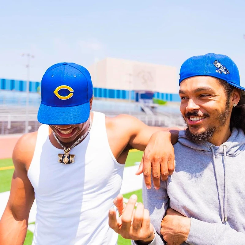 Cincinnati Reds Royal Blue Running Man Shaw Gray UV 59FIFTY Fitted Hat