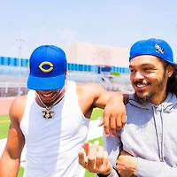 Cincinnati Reds Royal Blue Running Man Shaw Gray UV 59FIFTY Fitted Hat