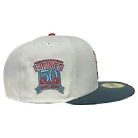 San Francisco Giants Chrome Two Tone 50th Anniversary Patch Blue UV New Era 59FIFTY Fitted Hat