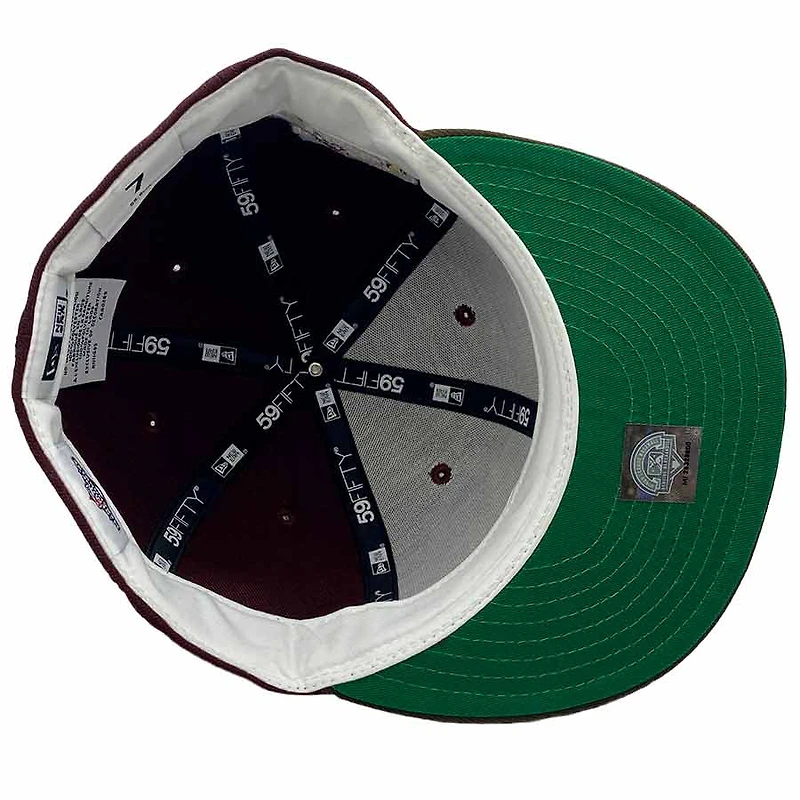 Memphis Redbirds Maroon and Mocha Women Artists Pack Triple A Patch Green UV New Era 59Fifty Fitted Hat