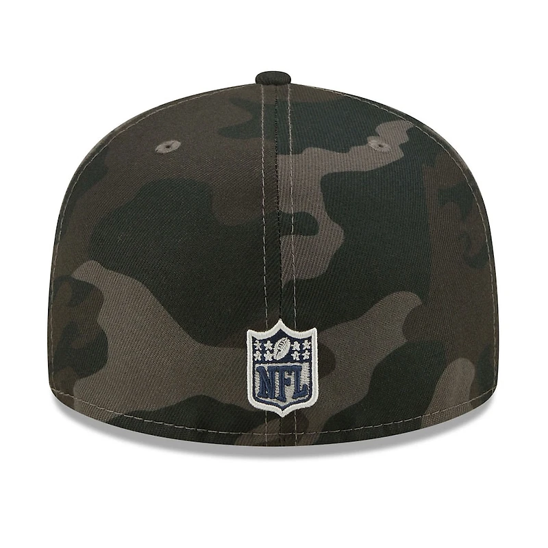 Dallas Cowboys Black Camo NFL Navy UV New Era 59FIFTY Fitted Hat