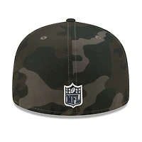 Dallas Cowboys Black Camo NFL Navy UV New Era 59FIFTY Fitted Hat