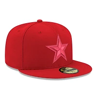 Dallas Cowboys Scarlett Red Tonal Gray UV New Era 59FIFTY Fitted Hat