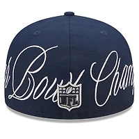 Dallas Cowboys Navy Historic Champs Gray UV New Era 59FIFTY Fitted Hat