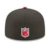 Dallas Cowboys Dark Gray Red Two Tone UV New Era 59FIFTY Fitted Hat