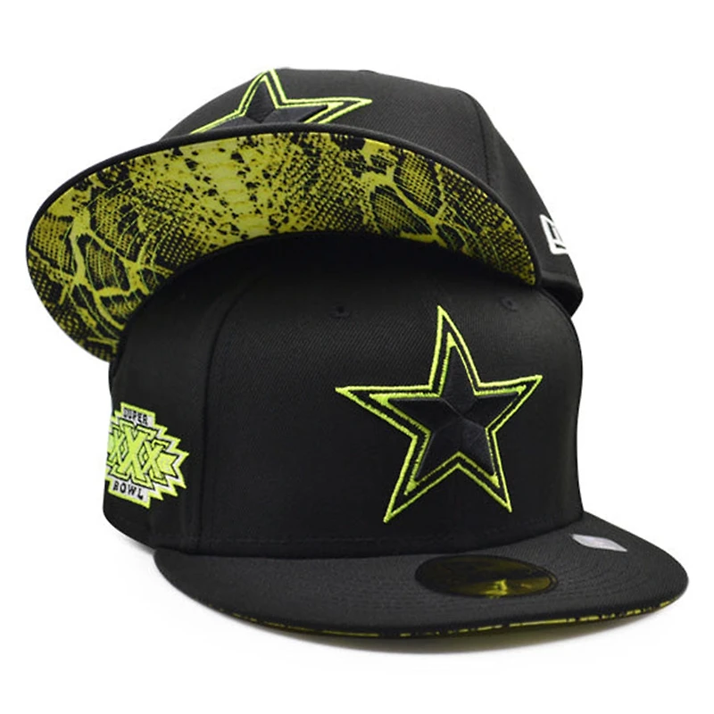 Dallas Cowboys Black Summer Pop Neon New Era 59FIFTY Fitted Hat