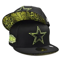 Dallas Cowboys Black Summer Pop Neon New Era 59FIFTY Fitted Hat